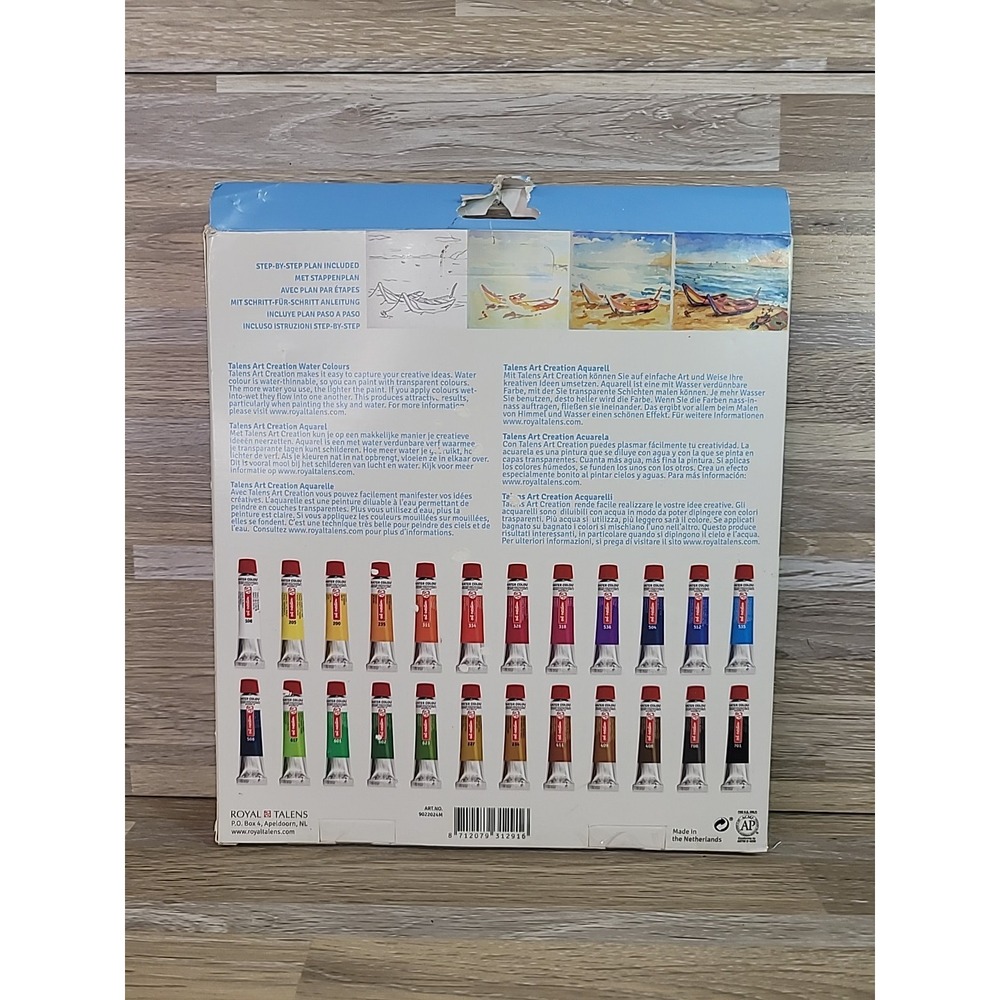 Talens Art Creation Watercolour Set Water Color 24 - 12ML Paint Tubes‎ - Picture 2 of 3